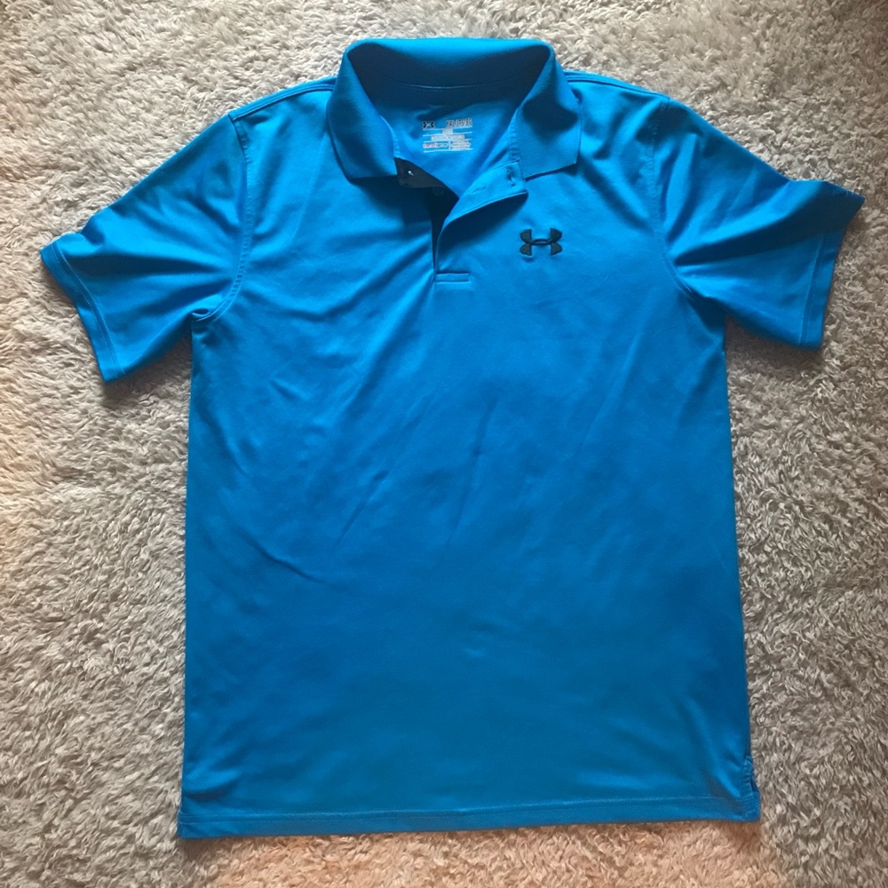 Blue Under Armour Polo - Boys Youth XL
